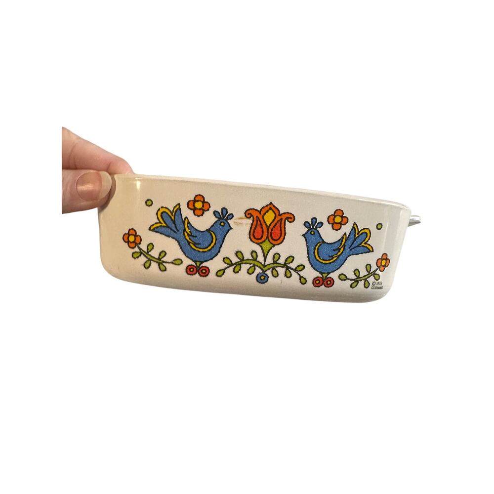 6X6 Vintage Corningware Country Festival Baking Dish no Lid